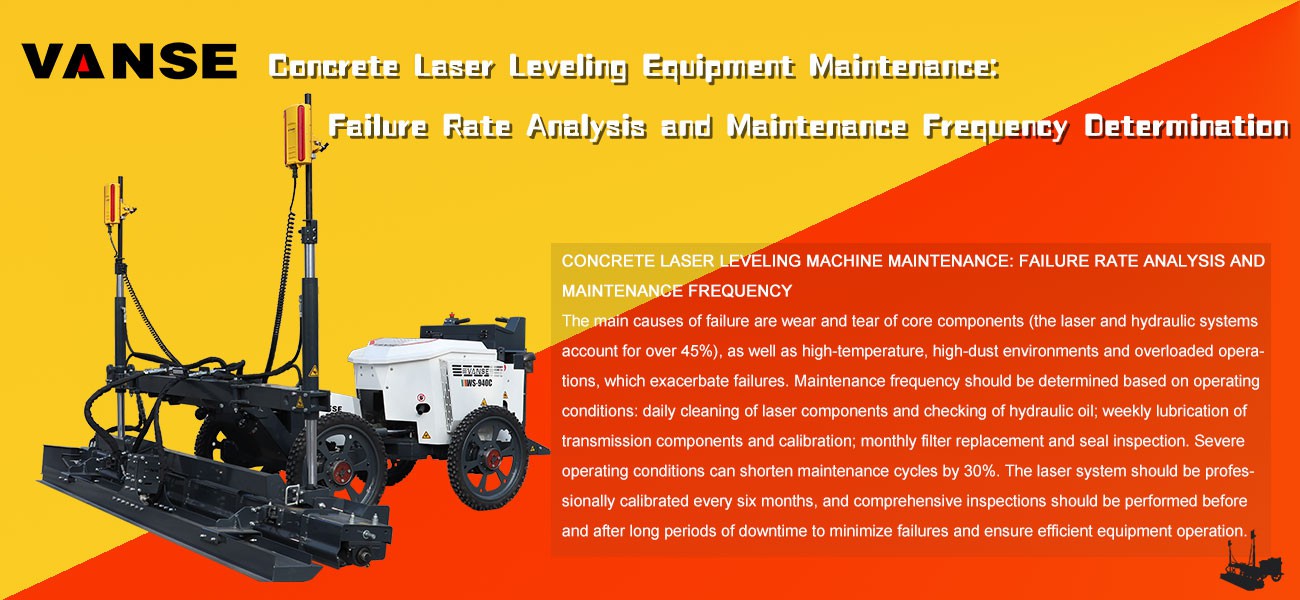 Concrete Laser screed Equipment Maintenance Failure Rate Analysis and Maintenance Frequency Determination Concrete Laser screed Equipment Maintenance Failure Rate Analysis and Maintenance Frequency Determination
